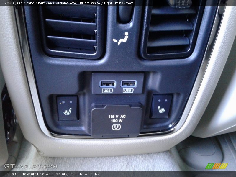 Bright White / Light Frost/Brown 2020 Jeep Grand Cherokee Overland 4x4