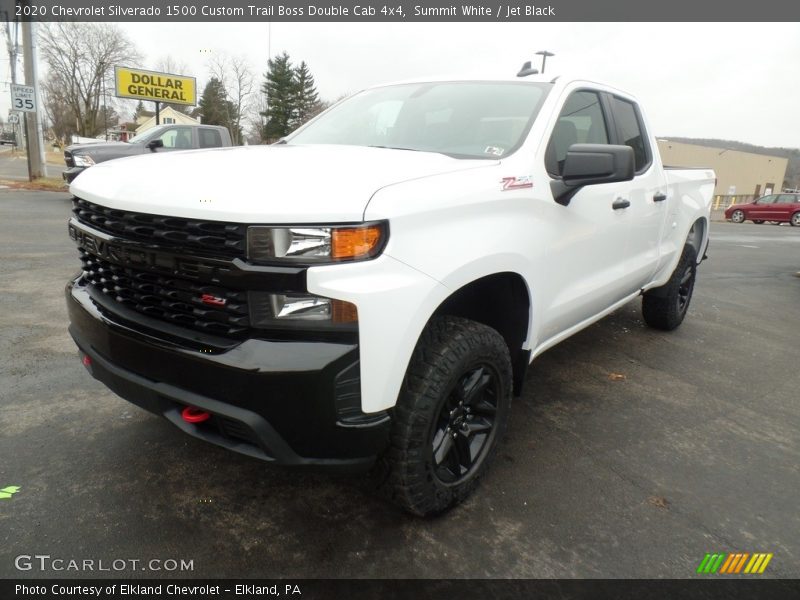 Summit White / Jet Black 2020 Chevrolet Silverado 1500 Custom Trail Boss Double Cab 4x4