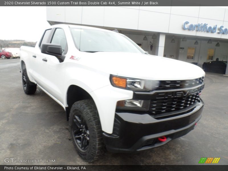 Summit White / Jet Black 2020 Chevrolet Silverado 1500 Custom Trail Boss Double Cab 4x4