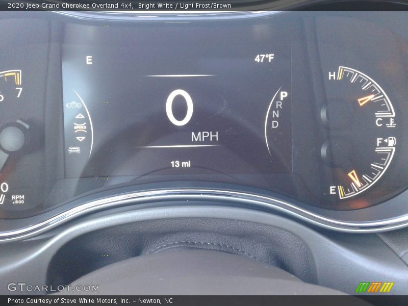 Bright White / Light Frost/Brown 2020 Jeep Grand Cherokee Overland 4x4