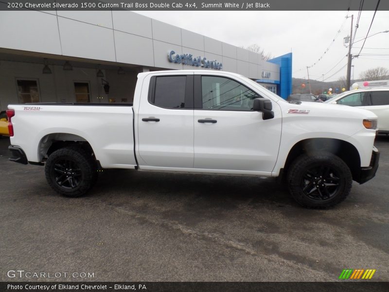 Summit White / Jet Black 2020 Chevrolet Silverado 1500 Custom Trail Boss Double Cab 4x4
