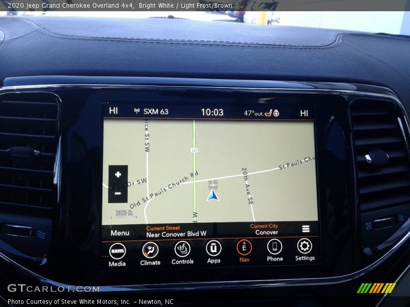 Bright White / Light Frost/Brown 2020 Jeep Grand Cherokee Overland 4x4