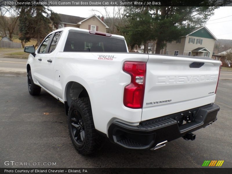 Summit White / Jet Black 2020 Chevrolet Silverado 1500 Custom Trail Boss Double Cab 4x4