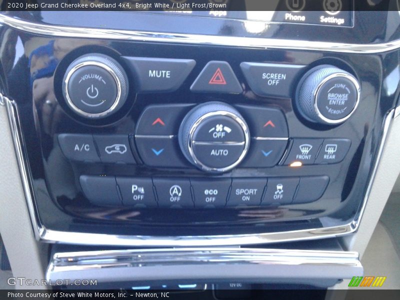 Bright White / Light Frost/Brown 2020 Jeep Grand Cherokee Overland 4x4