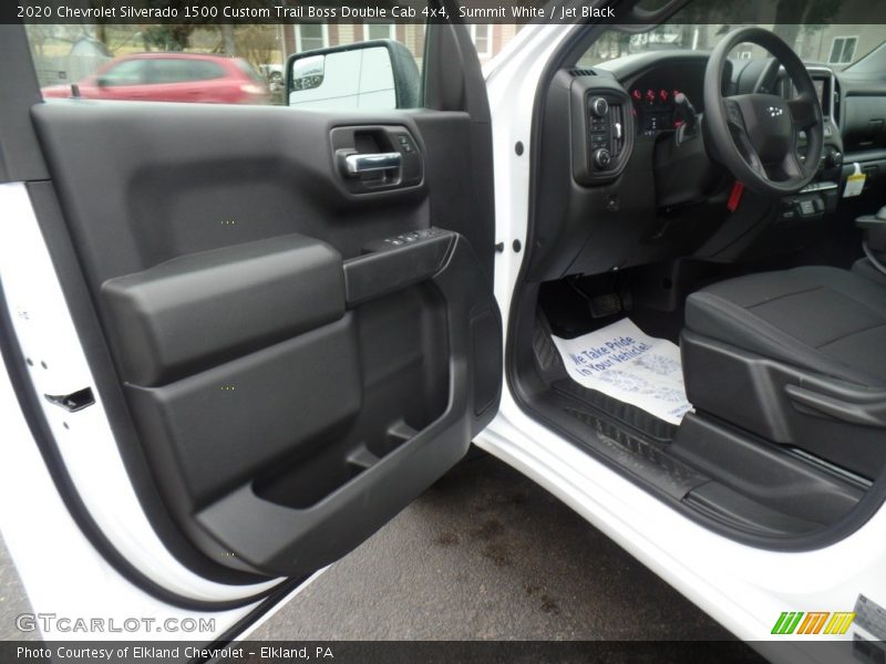 Summit White / Jet Black 2020 Chevrolet Silverado 1500 Custom Trail Boss Double Cab 4x4