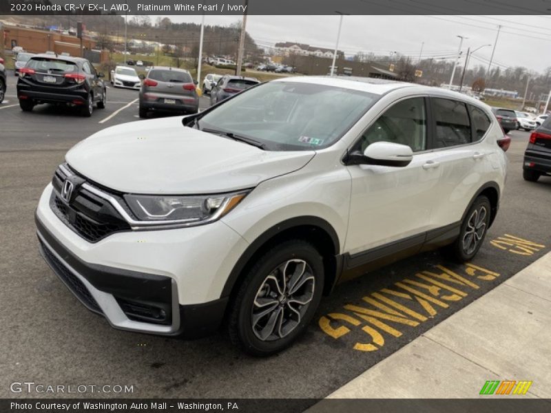 Platinum White Pearl / Ivory 2020 Honda CR-V EX-L AWD