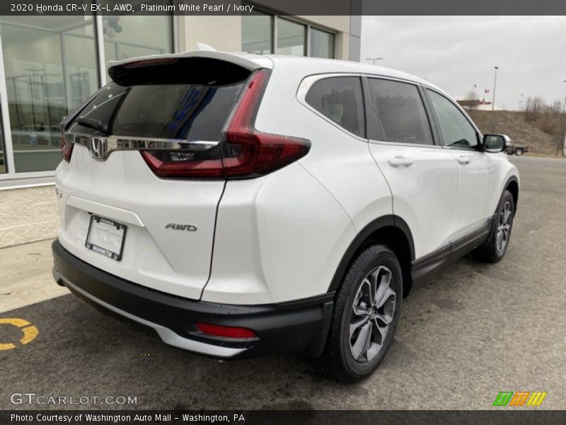 Platinum White Pearl / Ivory 2020 Honda CR-V EX-L AWD