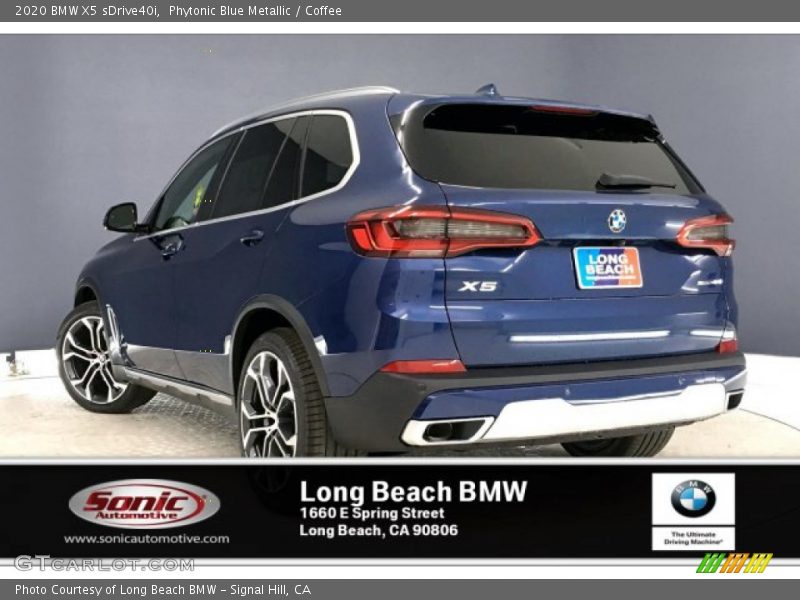 Phytonic Blue Metallic / Coffee 2020 BMW X5 sDrive40i