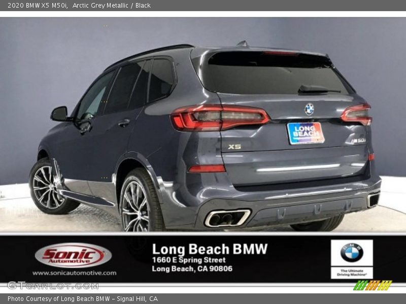 Arctic Grey Metallic / Black 2020 BMW X5 M50i