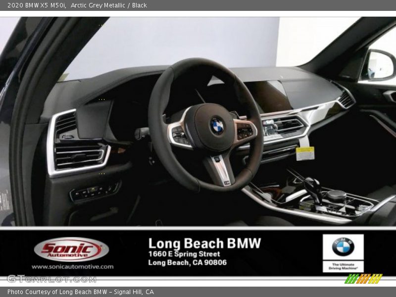 Arctic Grey Metallic / Black 2020 BMW X5 M50i