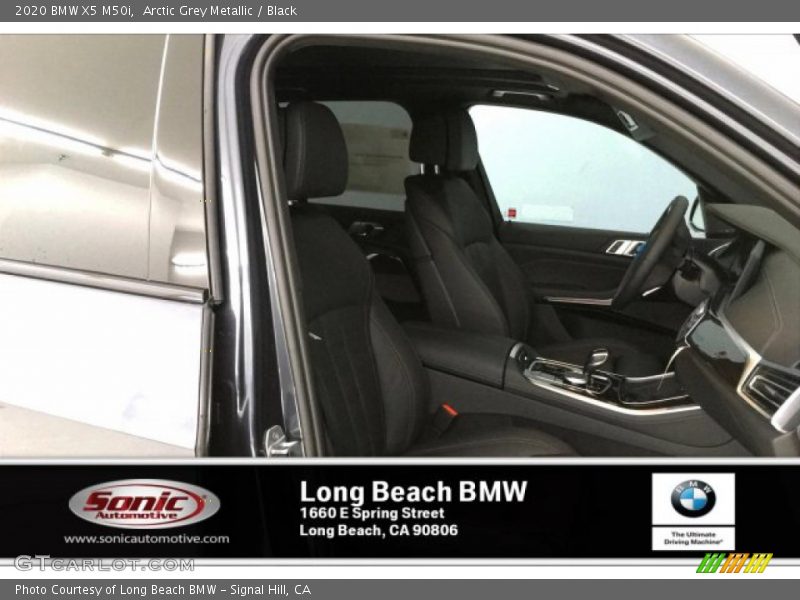 Arctic Grey Metallic / Black 2020 BMW X5 M50i