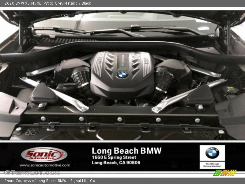 Arctic Grey Metallic / Black 2020 BMW X5 M50i