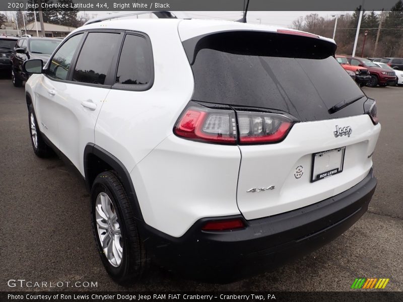 Bright White / Black 2020 Jeep Cherokee Latitude 4x4