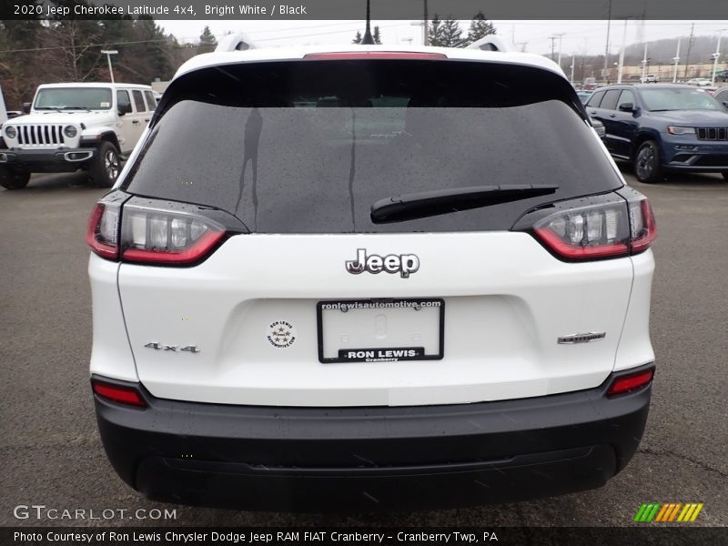 Bright White / Black 2020 Jeep Cherokee Latitude 4x4