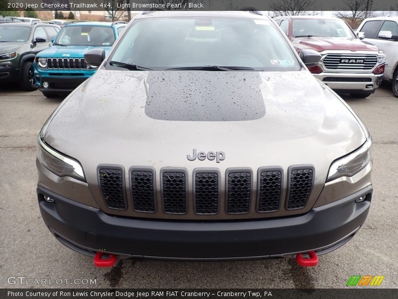 Light Brownstone Pearl / Black 2020 Jeep Cherokee Trailhawk 4x4