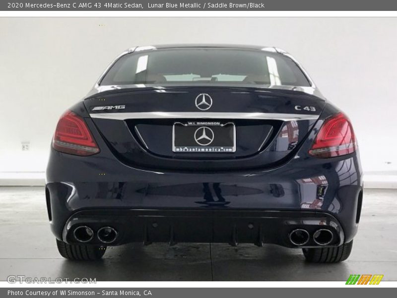 Lunar Blue Metallic / Saddle Brown/Black 2020 Mercedes-Benz C AMG 43 4Matic Sedan