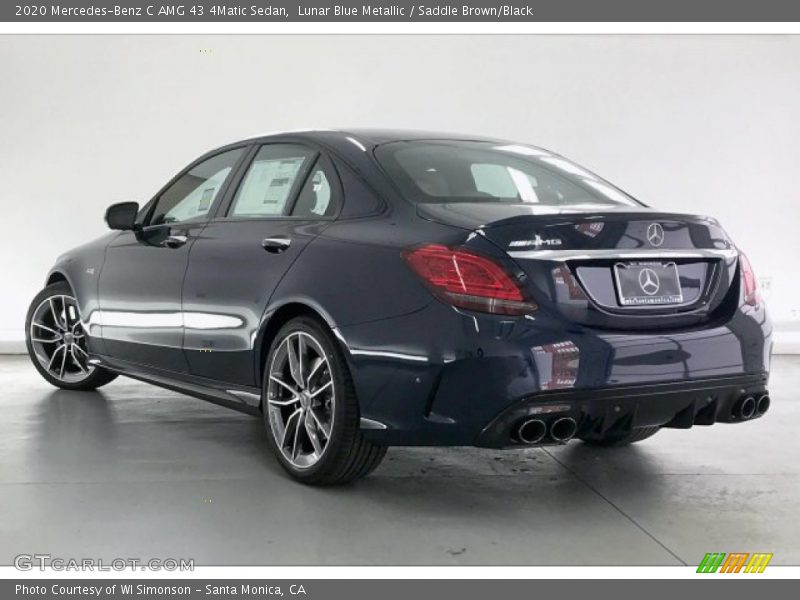 Lunar Blue Metallic / Saddle Brown/Black 2020 Mercedes-Benz C AMG 43 4Matic Sedan