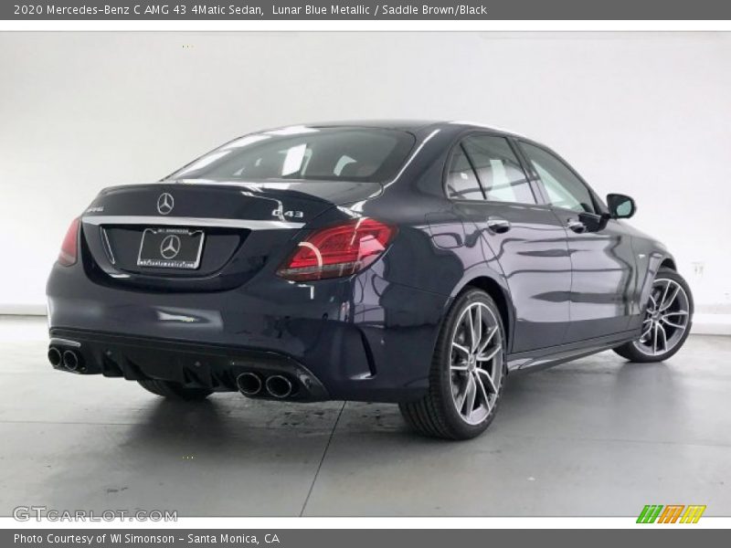 Lunar Blue Metallic / Saddle Brown/Black 2020 Mercedes-Benz C AMG 43 4Matic Sedan