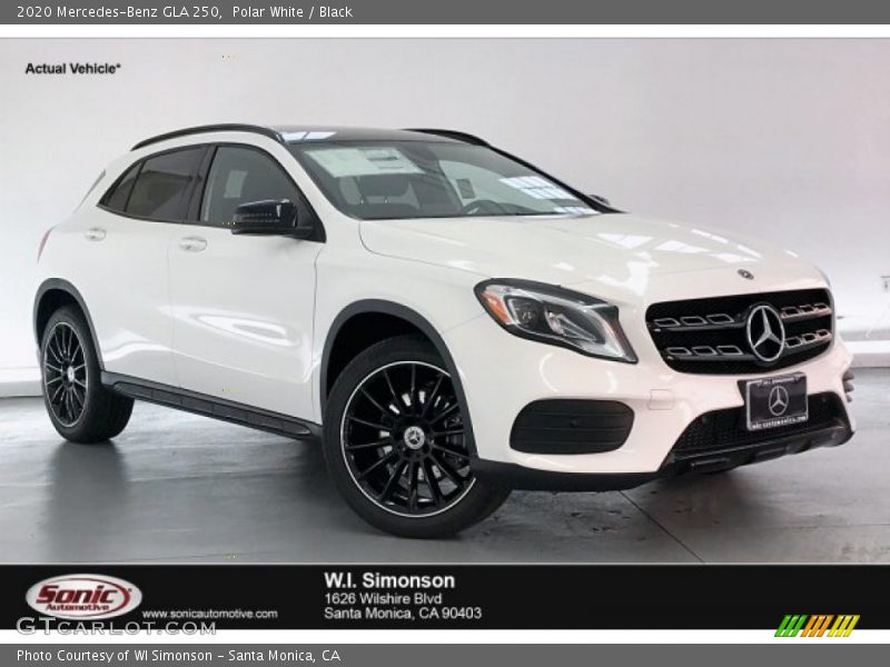 Polar White / Black 2020 Mercedes-Benz GLA 250