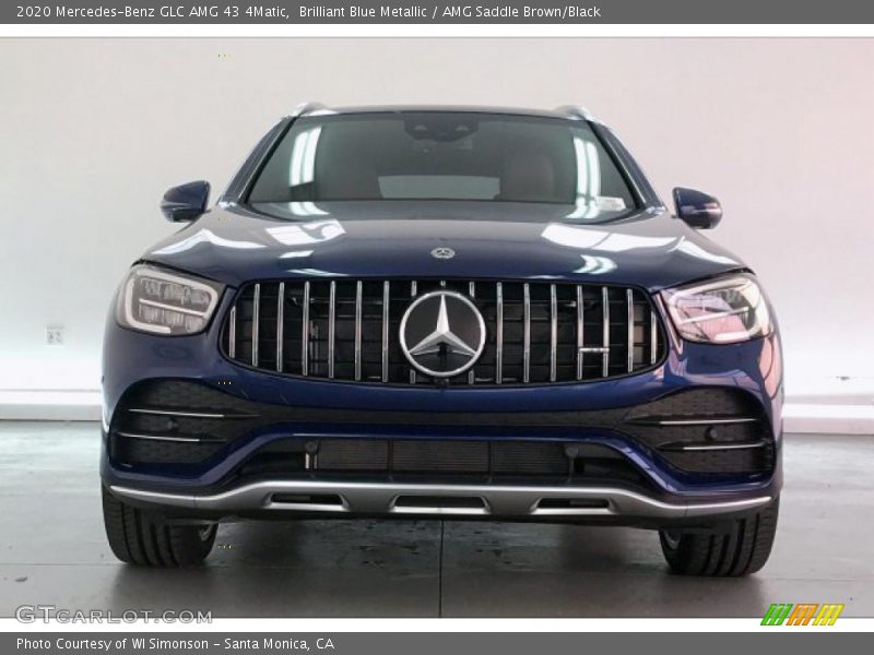 Brilliant Blue Metallic / AMG Saddle Brown/Black 2020 Mercedes-Benz GLC AMG 43 4Matic