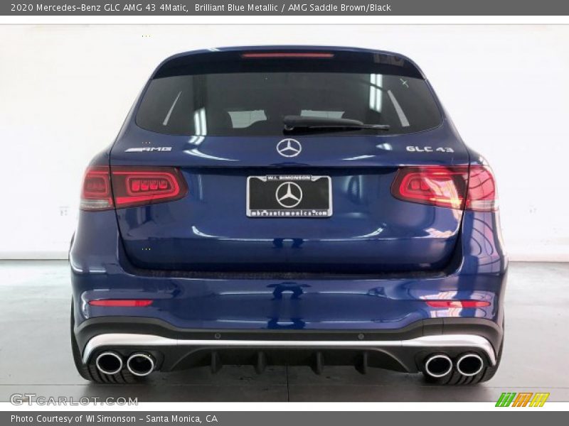 Brilliant Blue Metallic / AMG Saddle Brown/Black 2020 Mercedes-Benz GLC AMG 43 4Matic