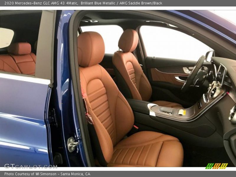 Brilliant Blue Metallic / AMG Saddle Brown/Black 2020 Mercedes-Benz GLC AMG 43 4Matic