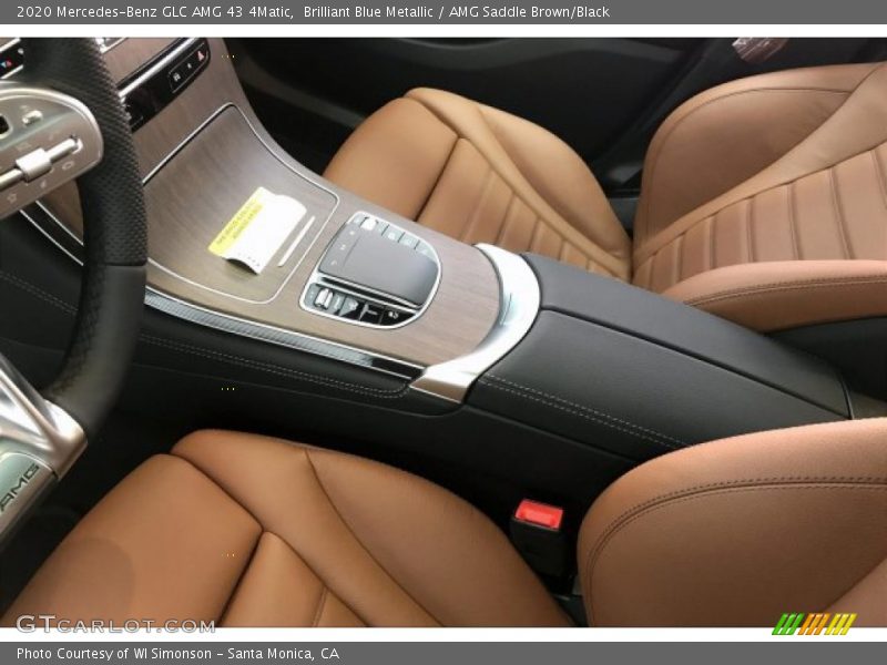 Brilliant Blue Metallic / AMG Saddle Brown/Black 2020 Mercedes-Benz GLC AMG 43 4Matic