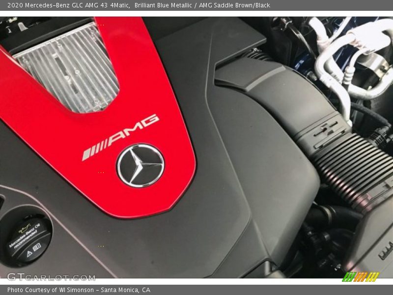 Brilliant Blue Metallic / AMG Saddle Brown/Black 2020 Mercedes-Benz GLC AMG 43 4Matic