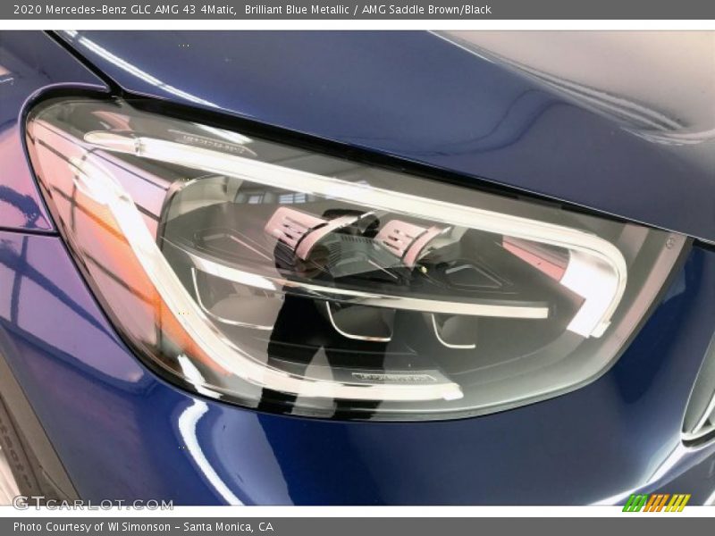 Brilliant Blue Metallic / AMG Saddle Brown/Black 2020 Mercedes-Benz GLC AMG 43 4Matic