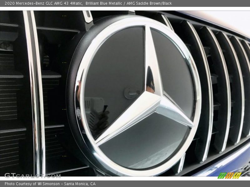 Brilliant Blue Metallic / AMG Saddle Brown/Black 2020 Mercedes-Benz GLC AMG 43 4Matic