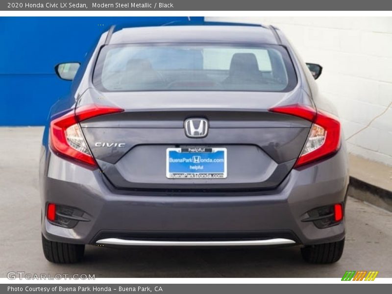 Modern Steel Metallic / Black 2020 Honda Civic LX Sedan