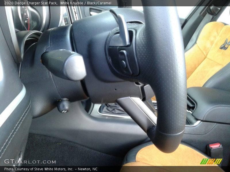 White Knuckle / Black/Caramel 2020 Dodge Charger Scat Pack