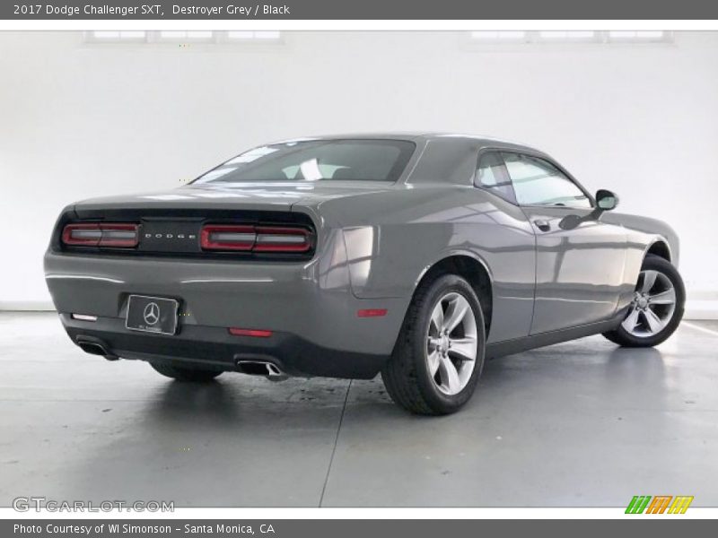 Destroyer Grey / Black 2017 Dodge Challenger SXT