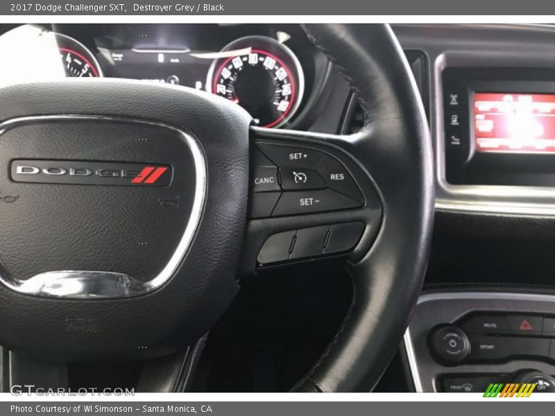Destroyer Grey / Black 2017 Dodge Challenger SXT