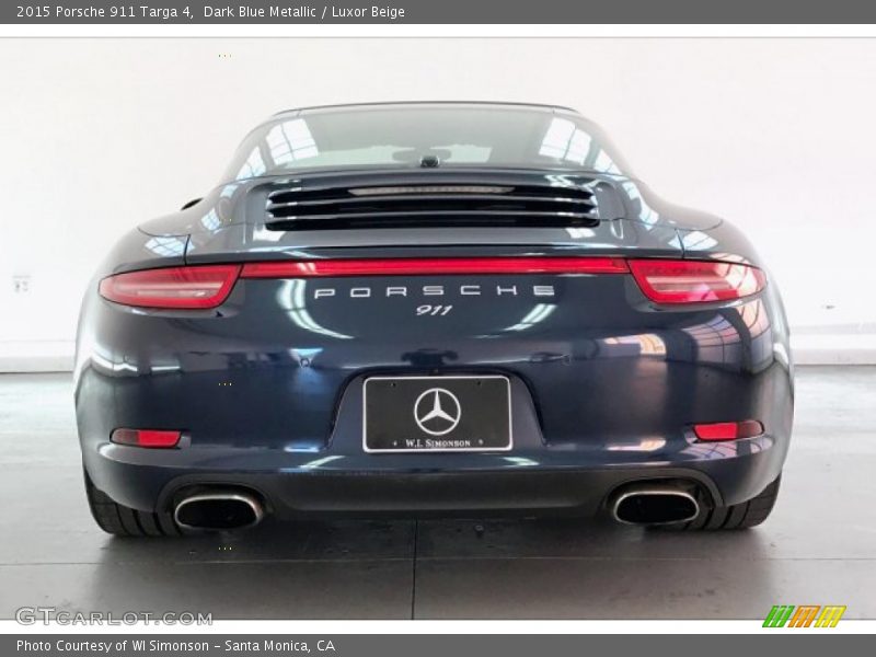 Dark Blue Metallic / Luxor Beige 2015 Porsche 911 Targa 4