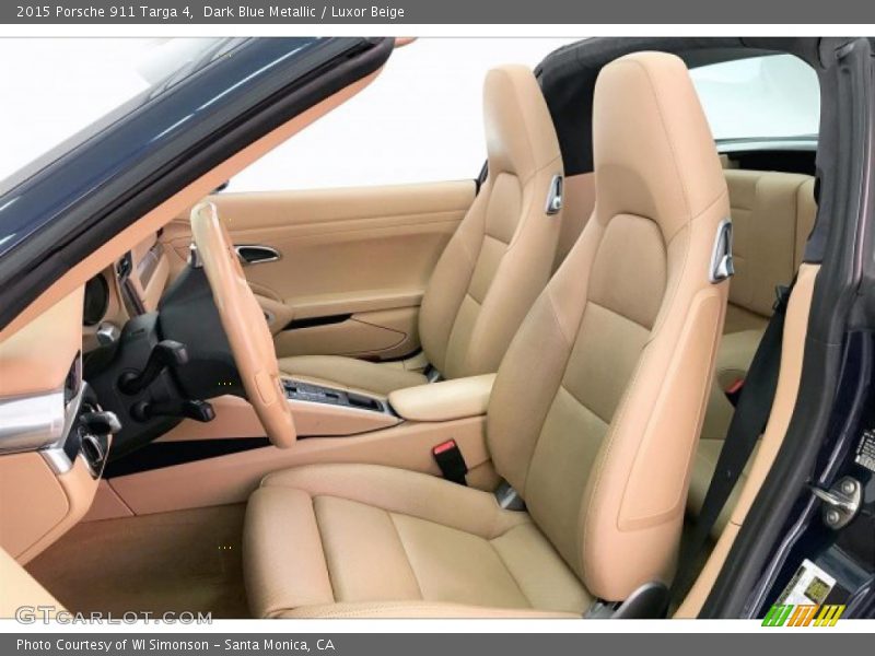 Dark Blue Metallic / Luxor Beige 2015 Porsche 911 Targa 4