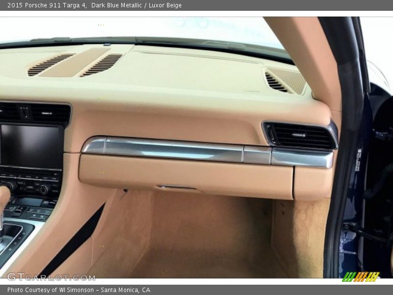 Dark Blue Metallic / Luxor Beige 2015 Porsche 911 Targa 4