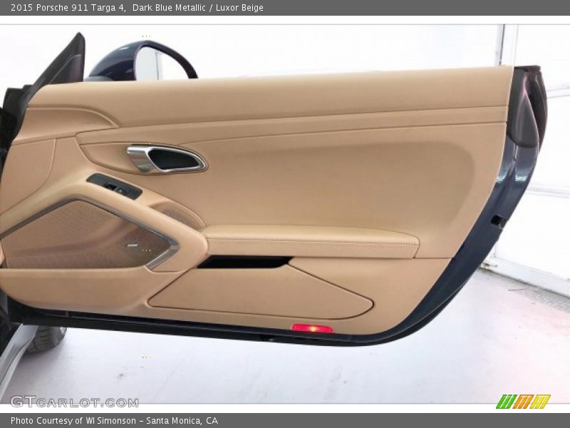 Dark Blue Metallic / Luxor Beige 2015 Porsche 911 Targa 4