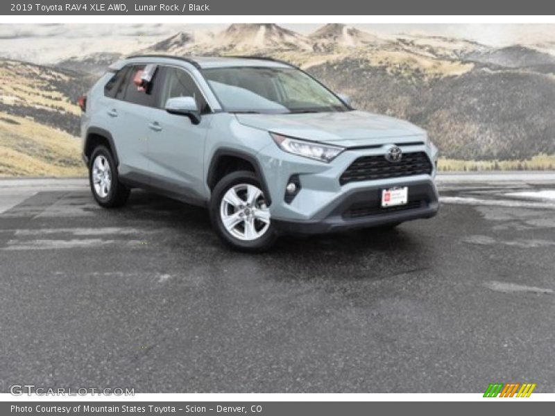 Lunar Rock / Black 2019 Toyota RAV4 XLE AWD