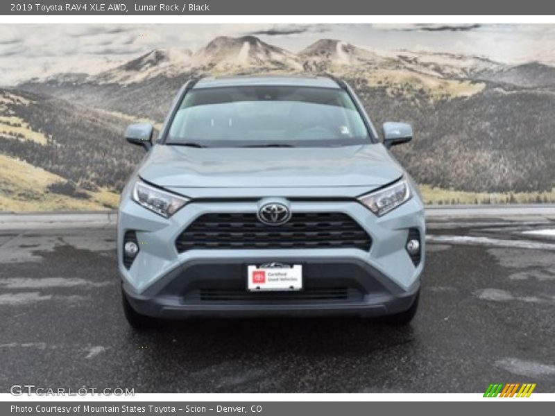 Lunar Rock / Black 2019 Toyota RAV4 XLE AWD