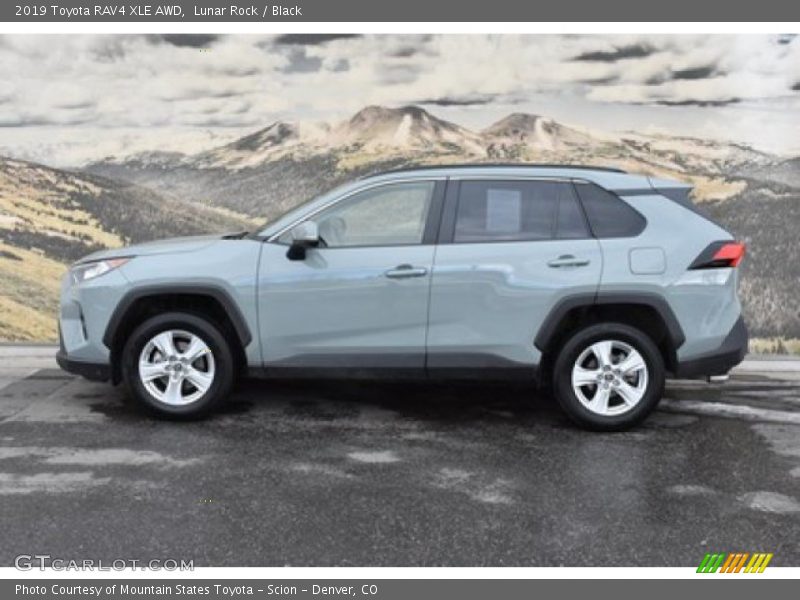 Lunar Rock / Black 2019 Toyota RAV4 XLE AWD
