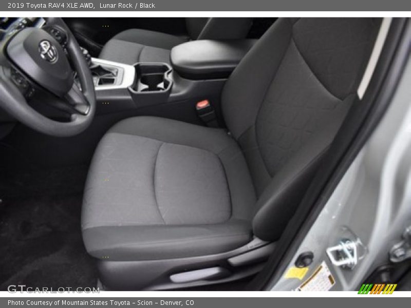 Lunar Rock / Black 2019 Toyota RAV4 XLE AWD