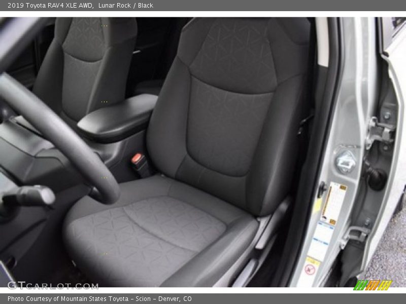 Lunar Rock / Black 2019 Toyota RAV4 XLE AWD