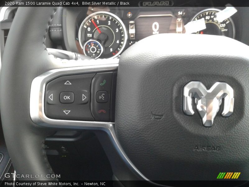 Billet Silver Metallic / Black 2020 Ram 1500 Laramie Quad Cab 4x4