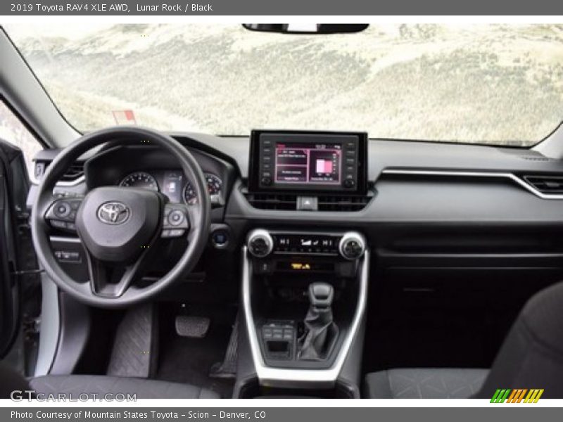 Lunar Rock / Black 2019 Toyota RAV4 XLE AWD