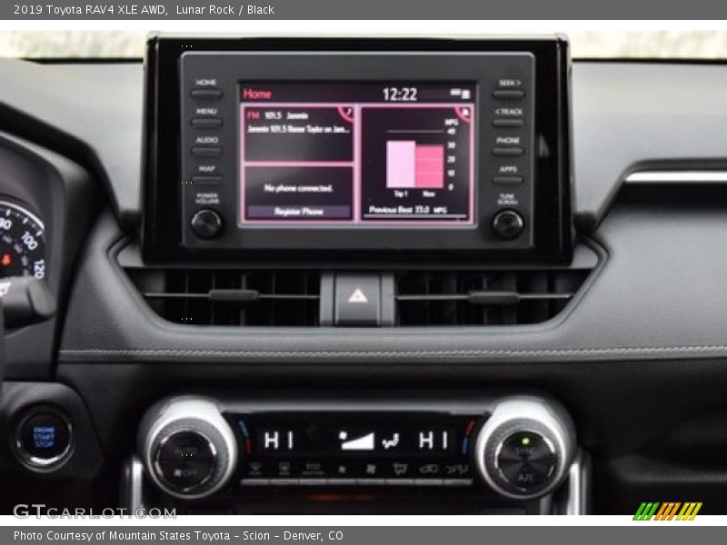 Lunar Rock / Black 2019 Toyota RAV4 XLE AWD