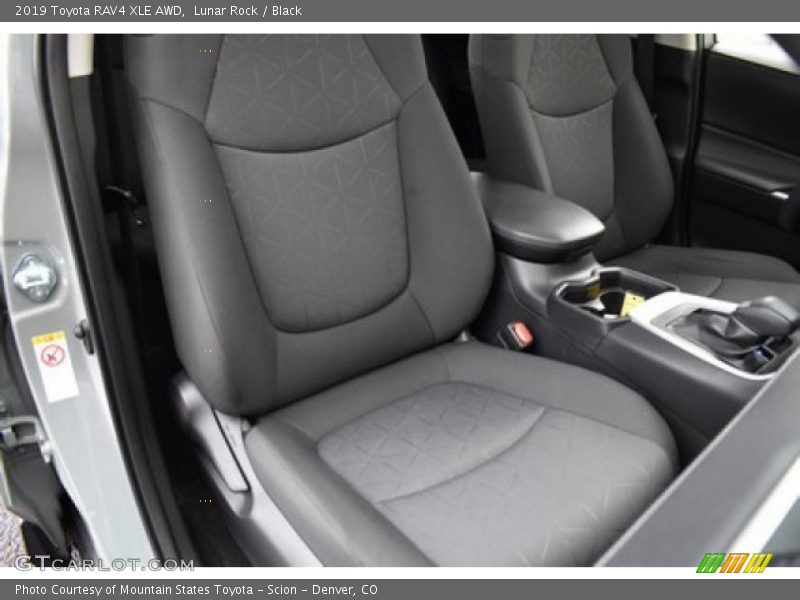 Lunar Rock / Black 2019 Toyota RAV4 XLE AWD