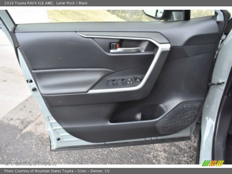 Lunar Rock / Black 2019 Toyota RAV4 XLE AWD