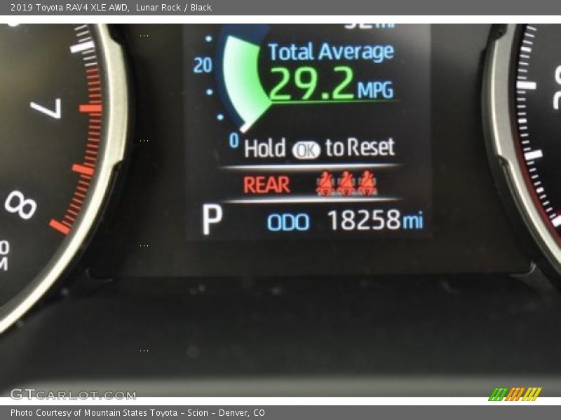 Lunar Rock / Black 2019 Toyota RAV4 XLE AWD