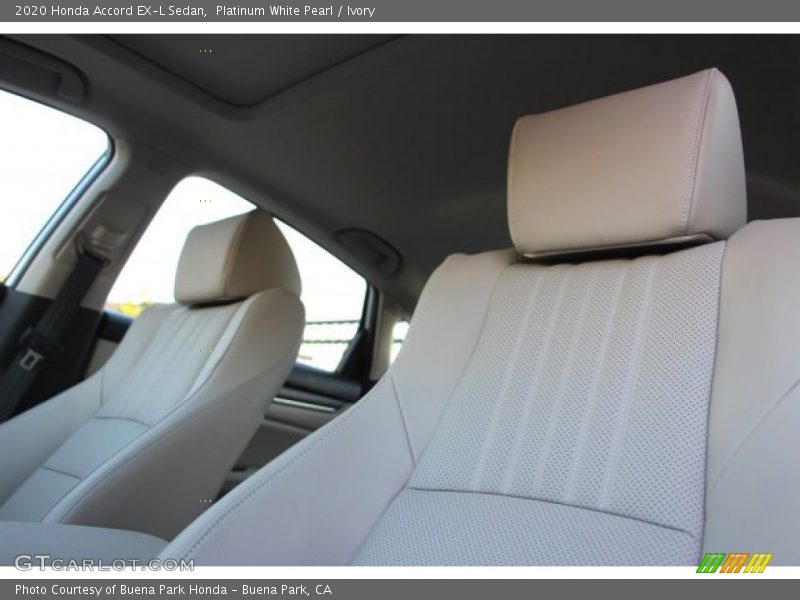 Platinum White Pearl / Ivory 2020 Honda Accord EX-L Sedan
